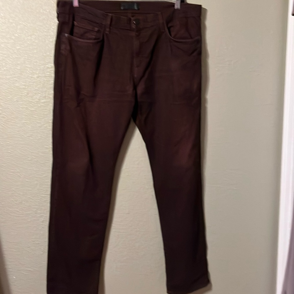 J Brand Men's Pants in Dark Burgundy